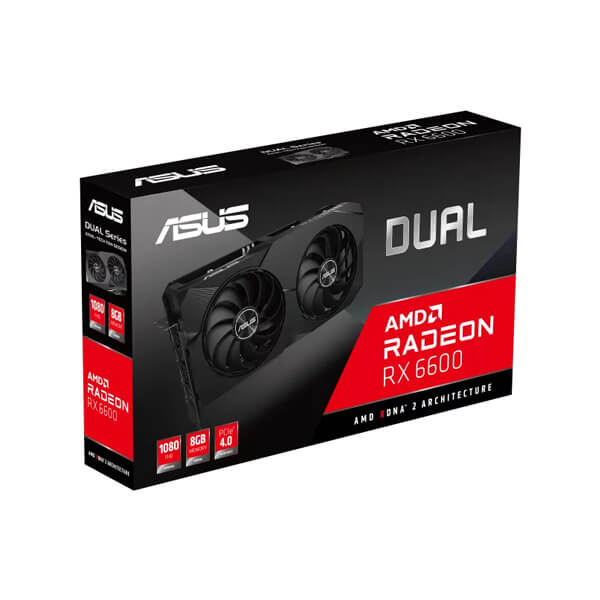 Asus Dual RX 6600 8GB Gaming Graphics Card
